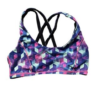 Ivivva Girl’s Multi-Color Reversible Racerback Sports Bra